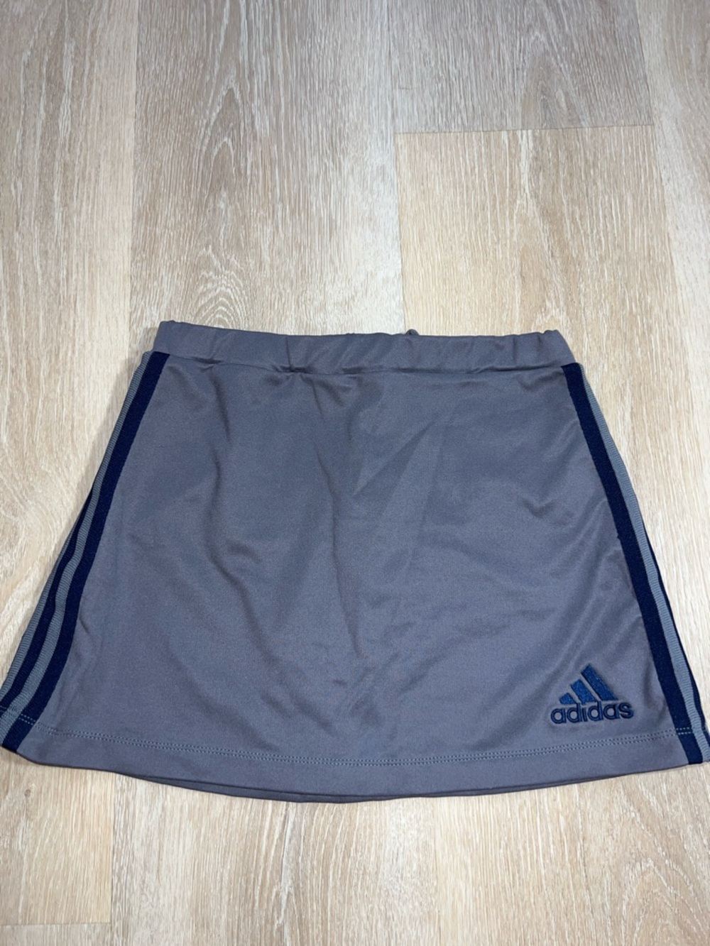 adidas Gray Skirt with Navy Side Stripes
